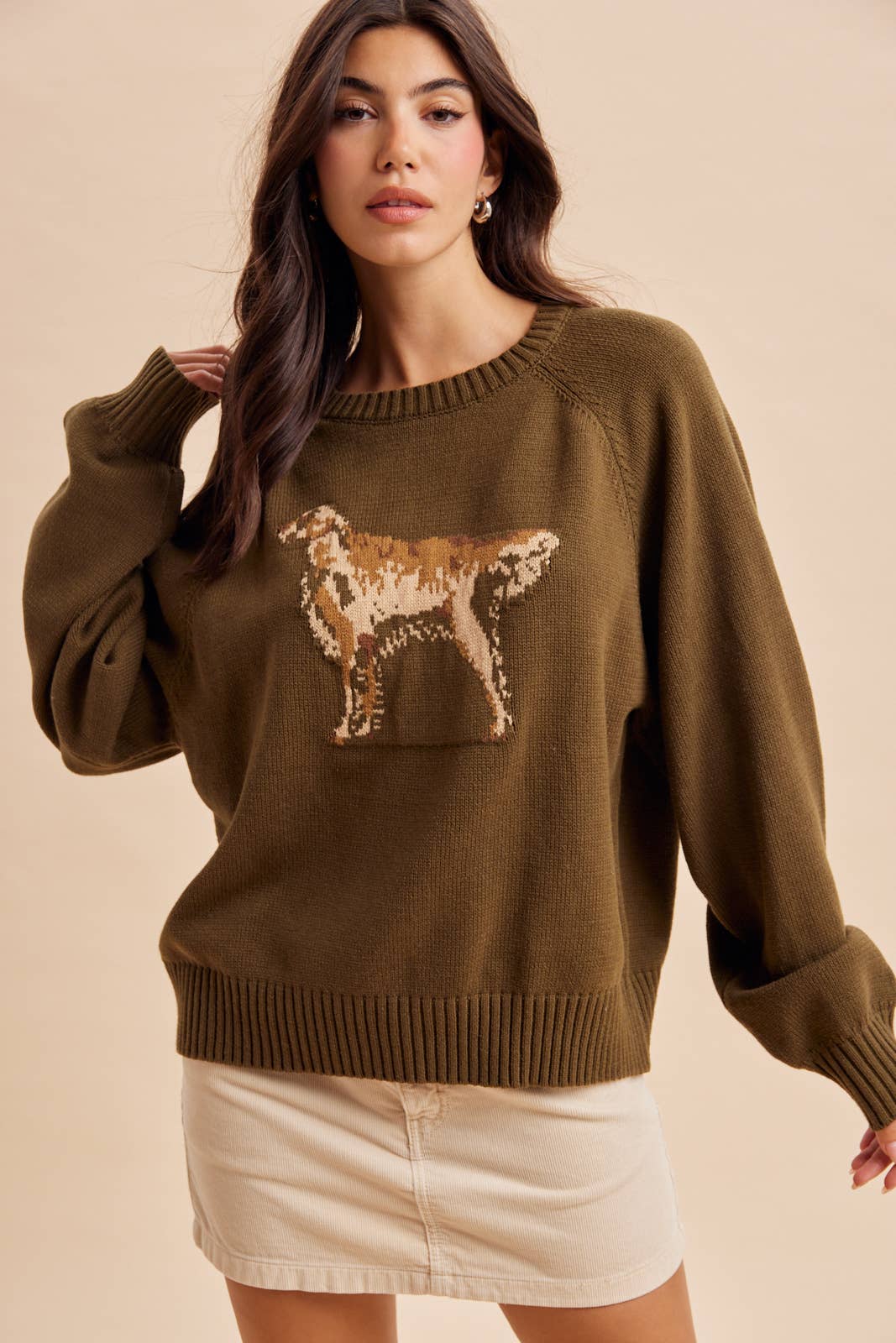 KNITTED RETRIEVER SWEATER