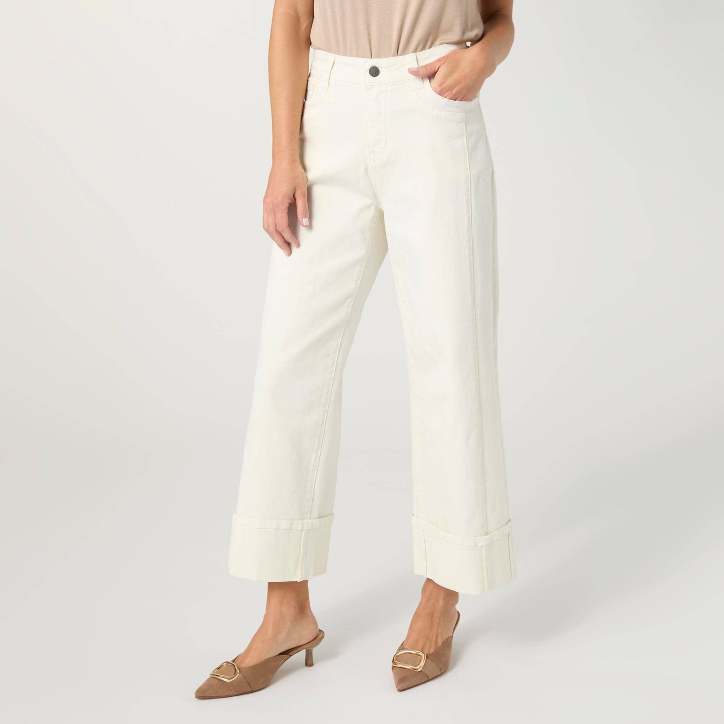 Avante Wide Ankle with Front Seam Pant