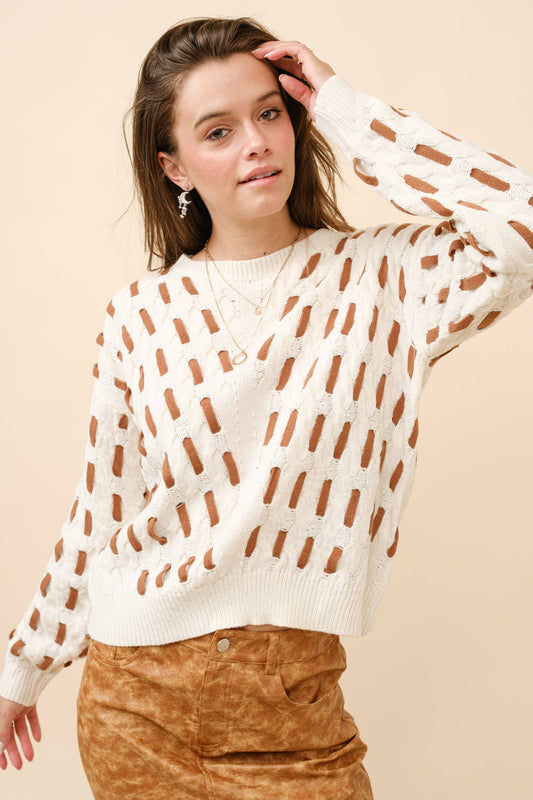 Ribbon Loop Sweater
