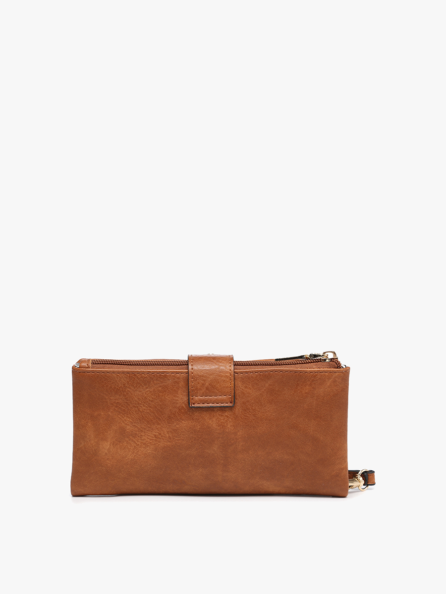 Cadence Buckle Wallet/Clutch w/ Zip Top