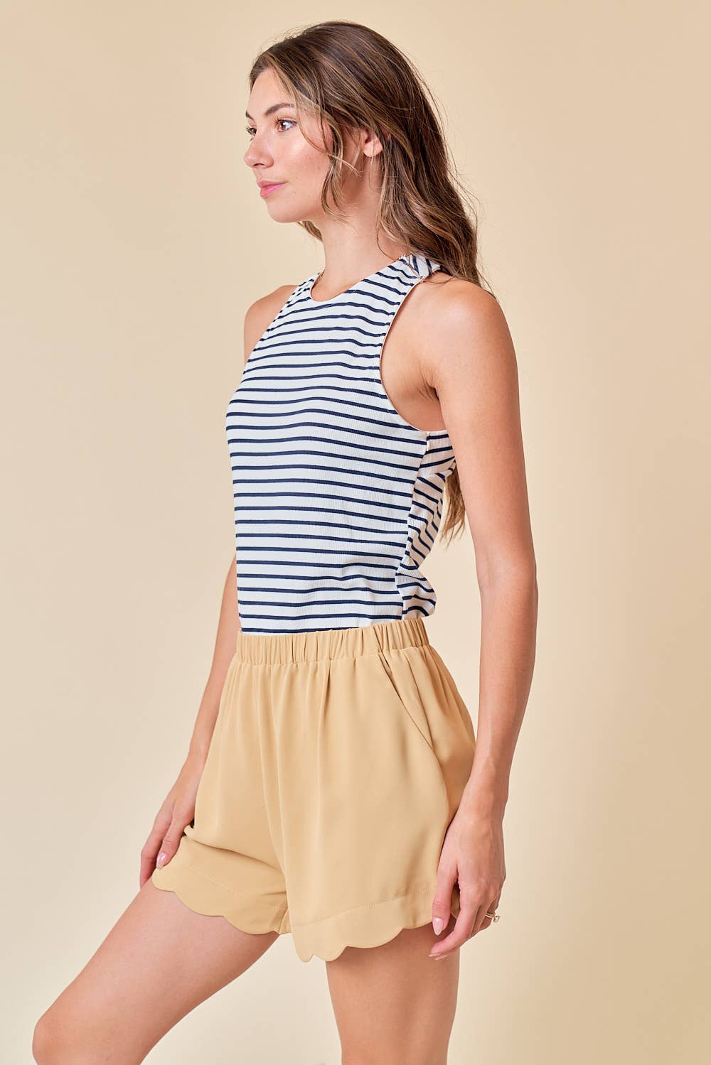 Scallop Shorts - 8641P
