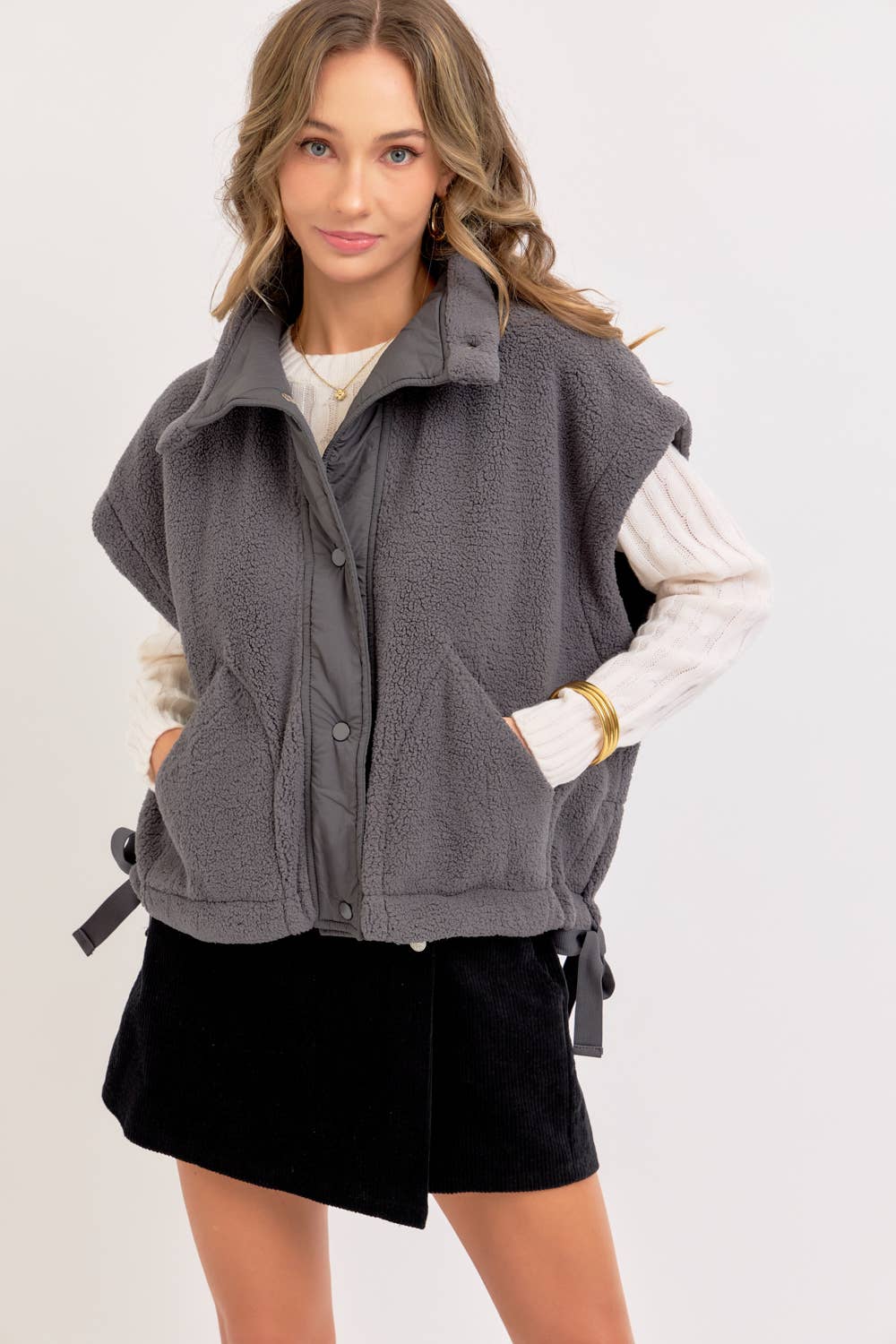 Cozy Are We Fleece Vest