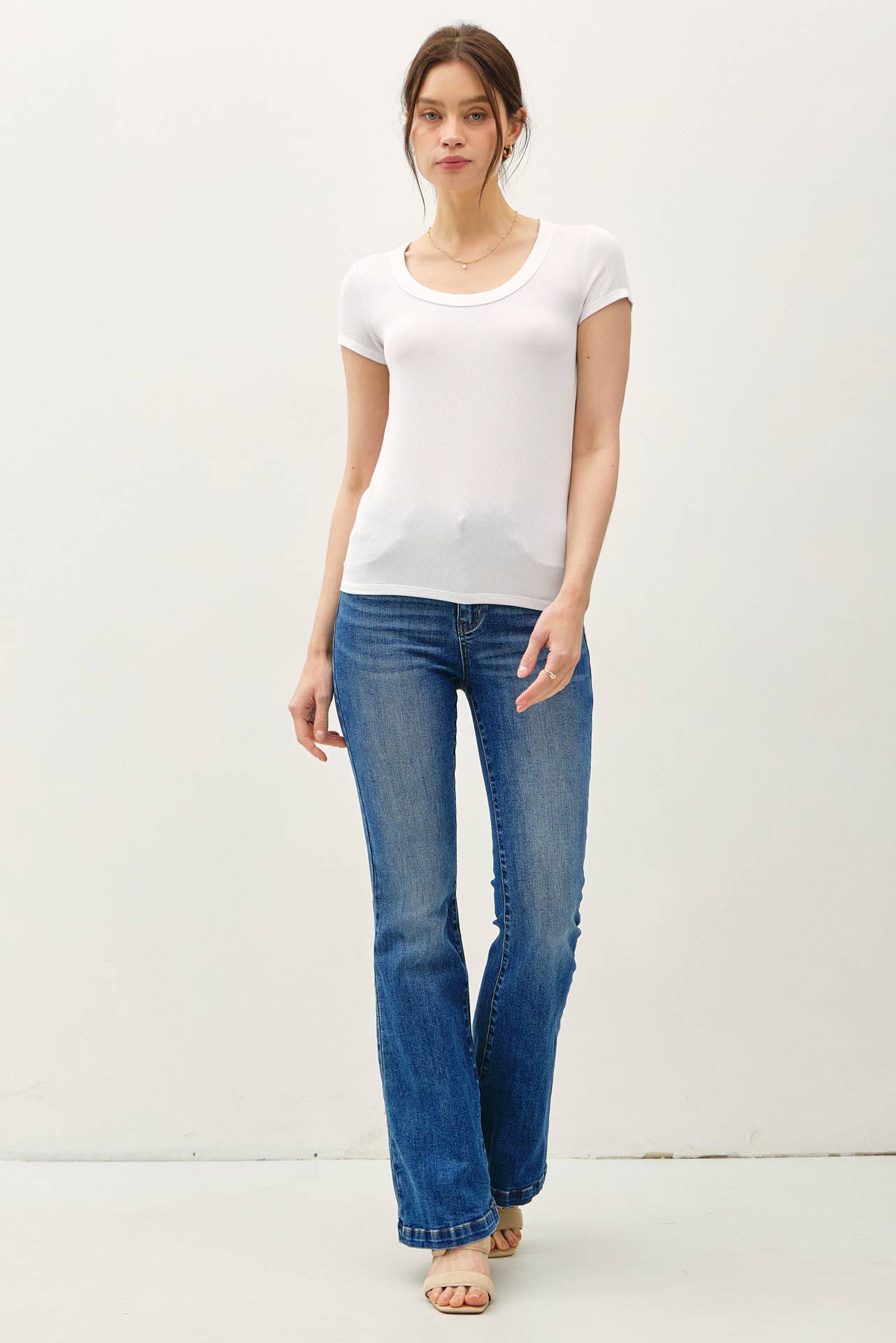 [NEW SHADE]ULTRA SOFT BASIC SCOOP NECK BABY TEE