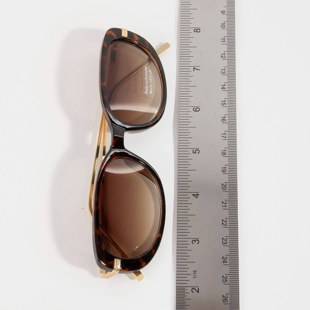 Retro Oval Frame Sunglasses