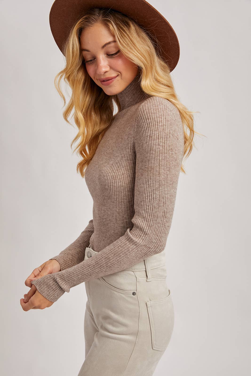Latte Mockneck Sweater