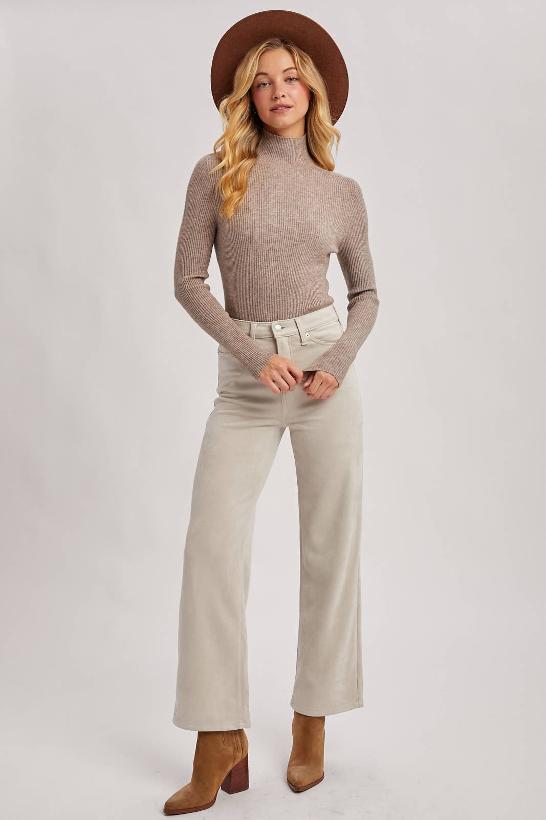 Latte Mockneck Sweater