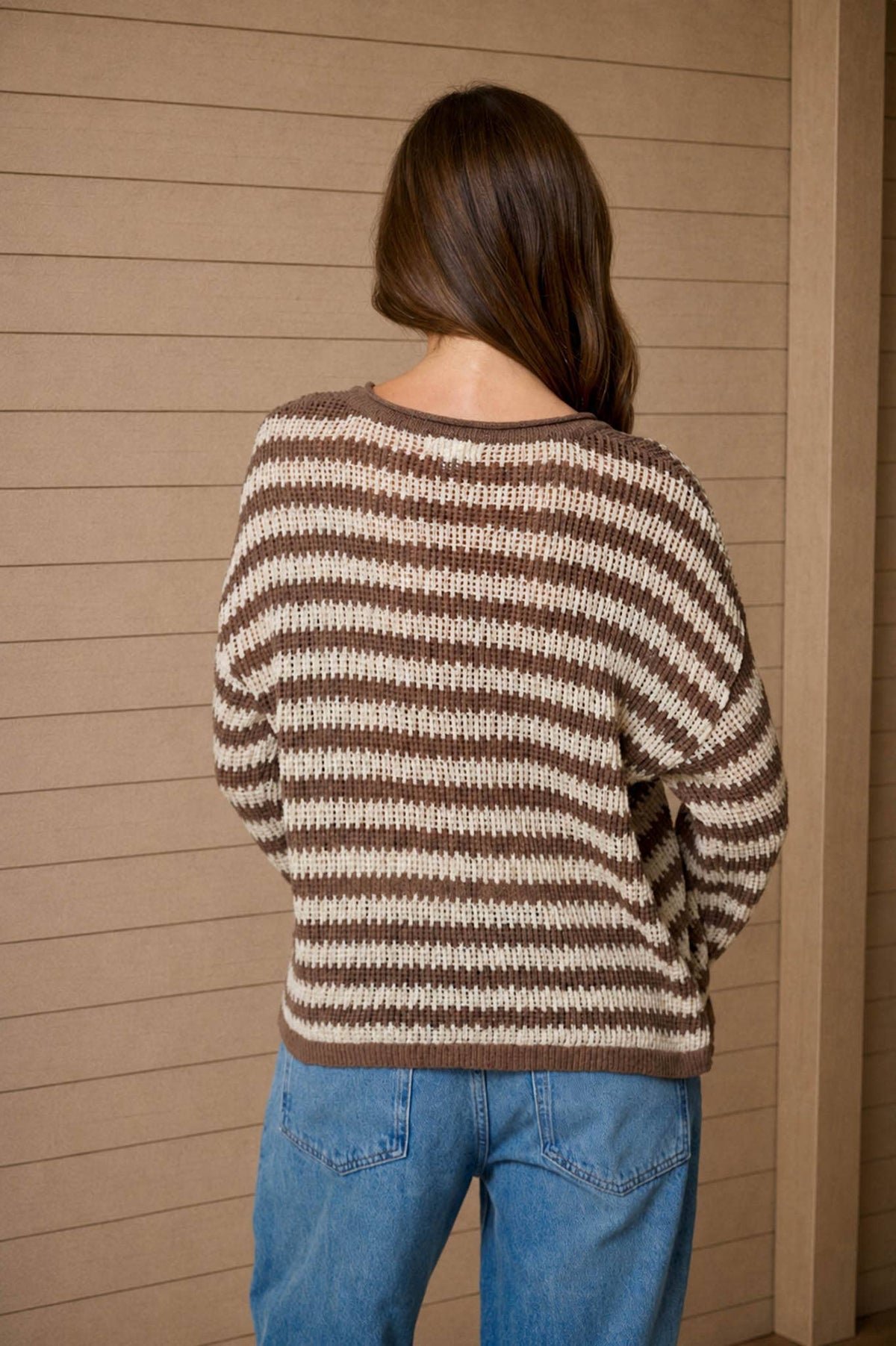 Reanna Raw Edge Vneck Sweater