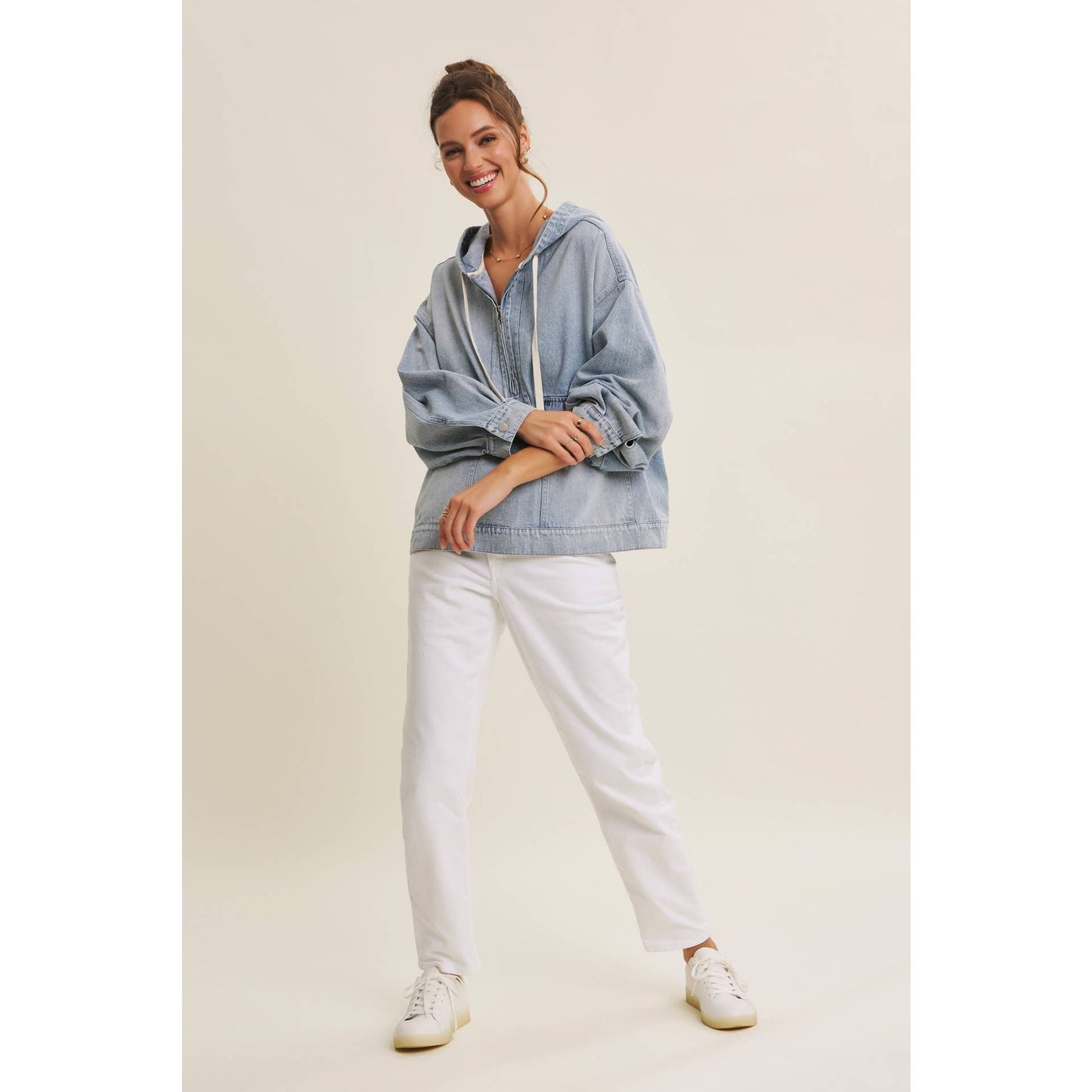 Winter Blues Denim Pullover