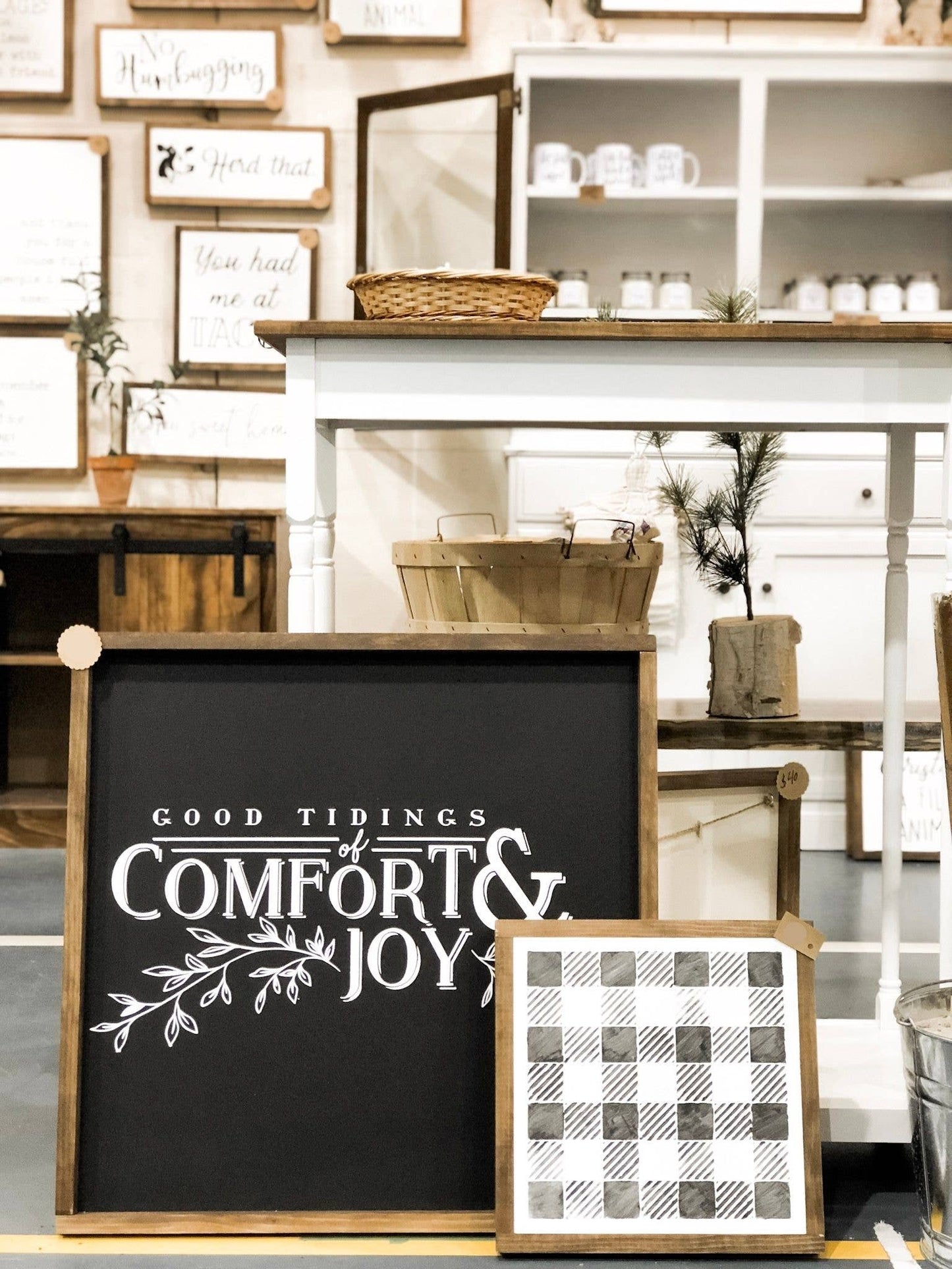 Good Tidings of Comfort and Joy | Christmas Wood Decor