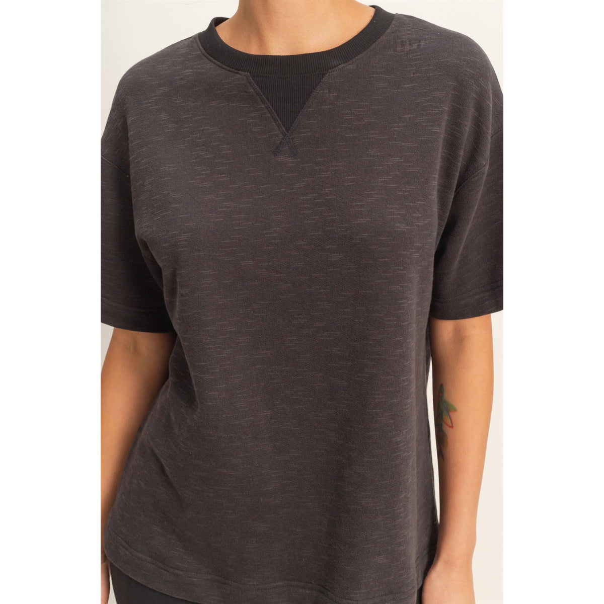 Saige Rolled Sleeve Top