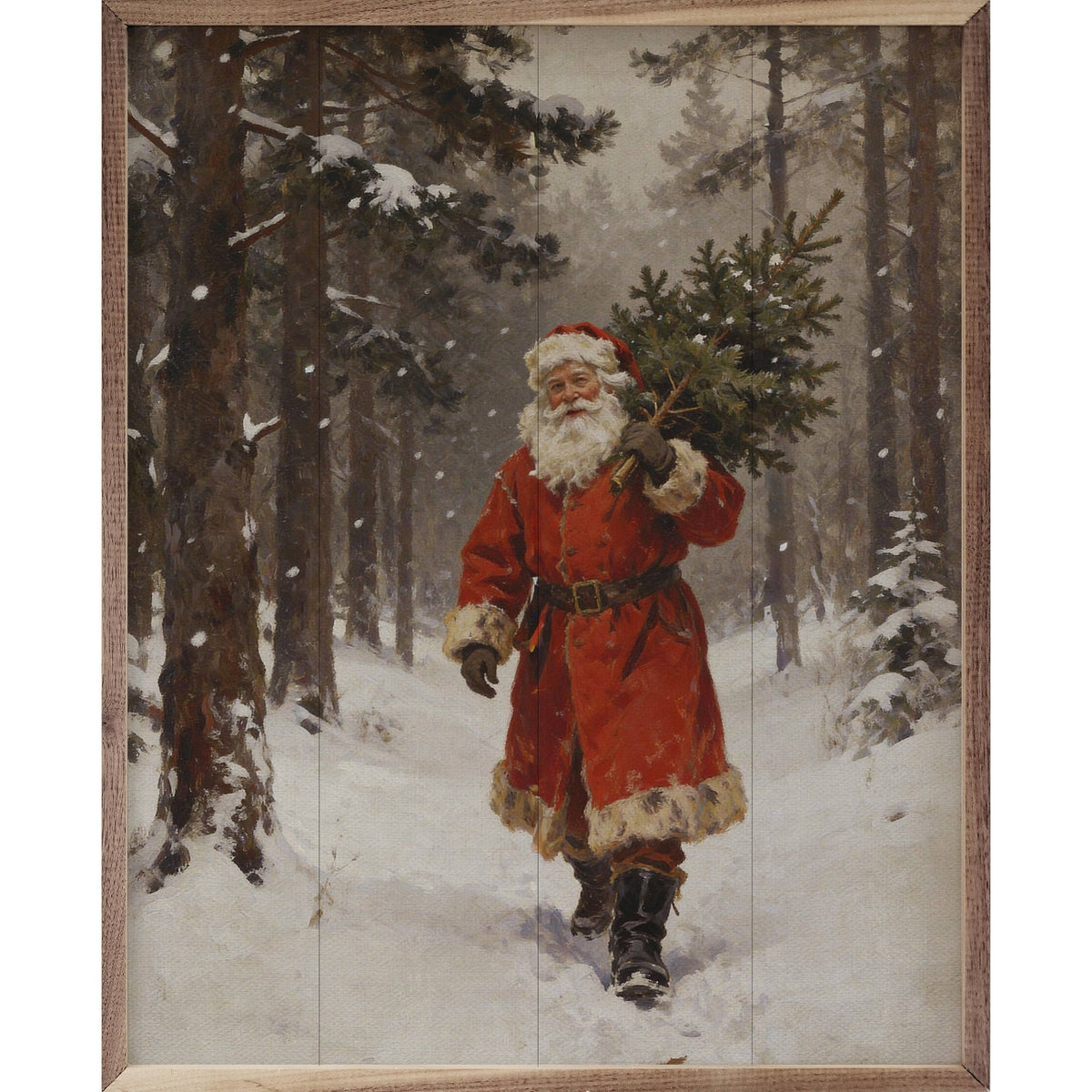 Santa Claus Through The Pines