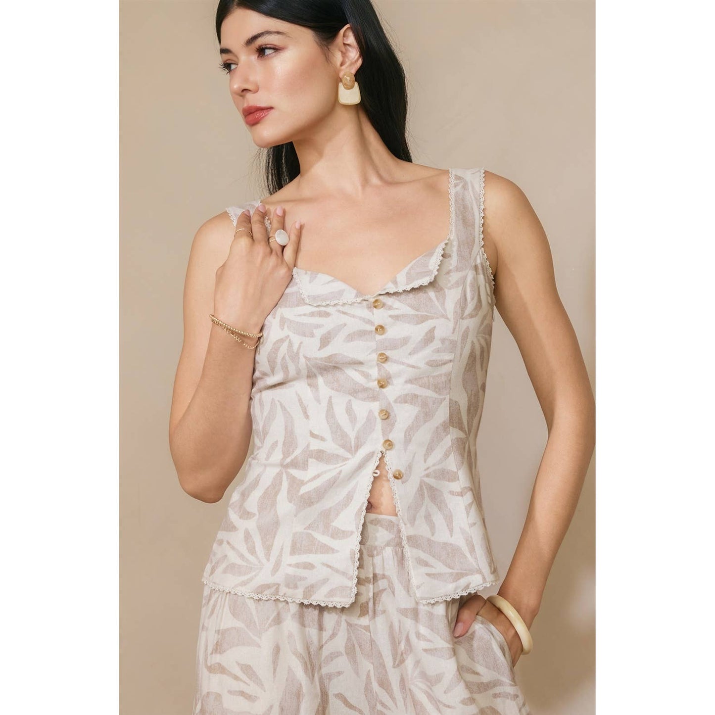 Driftwood Dreams Button Top