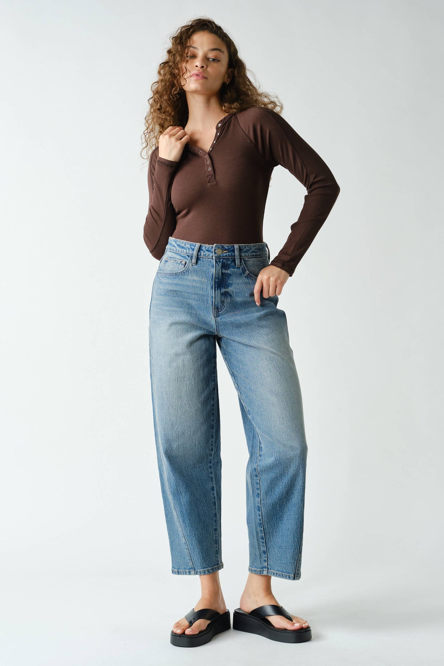Go with the Flo Henley Top