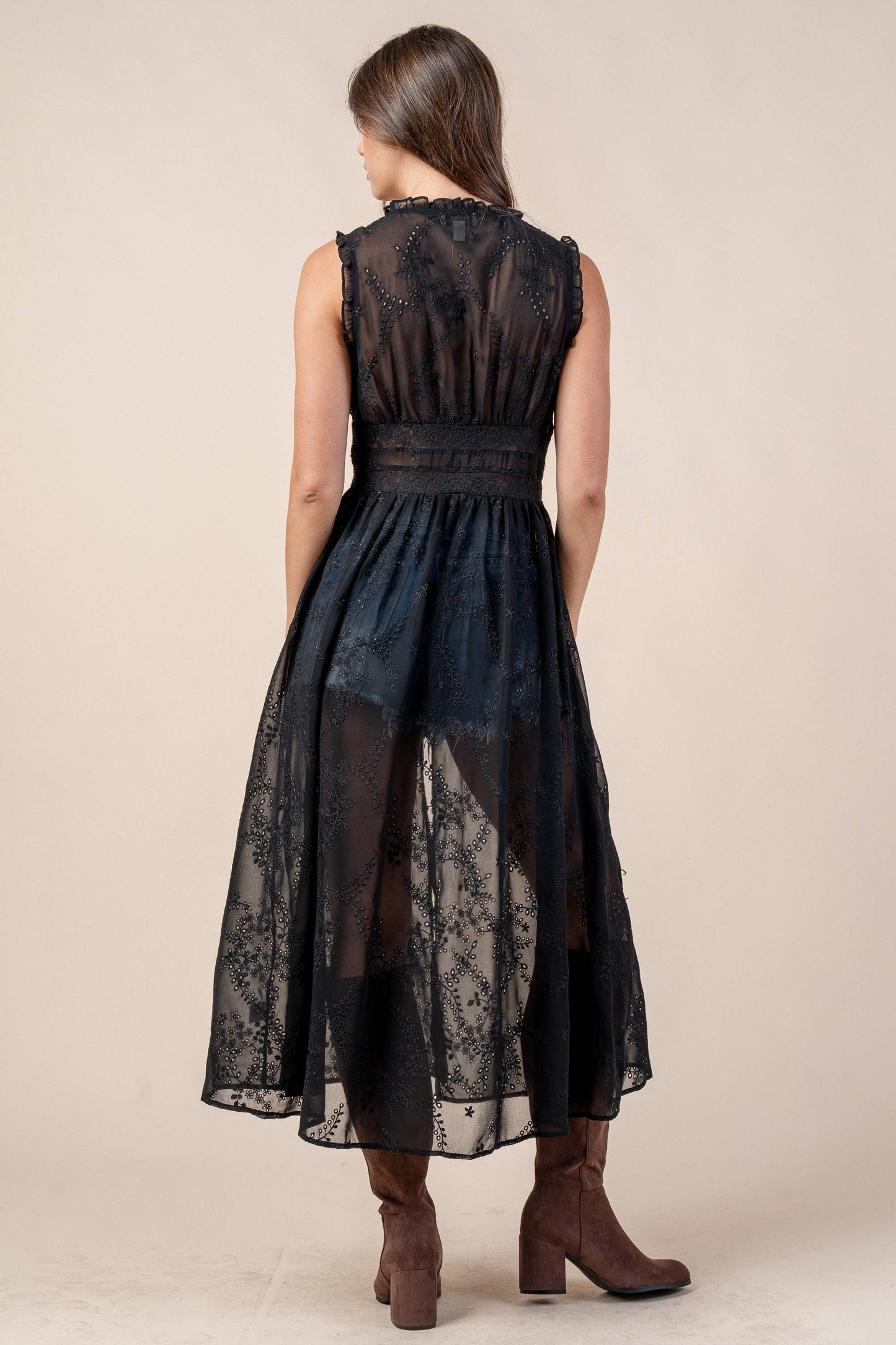 Giddy Up Long Lace Duster