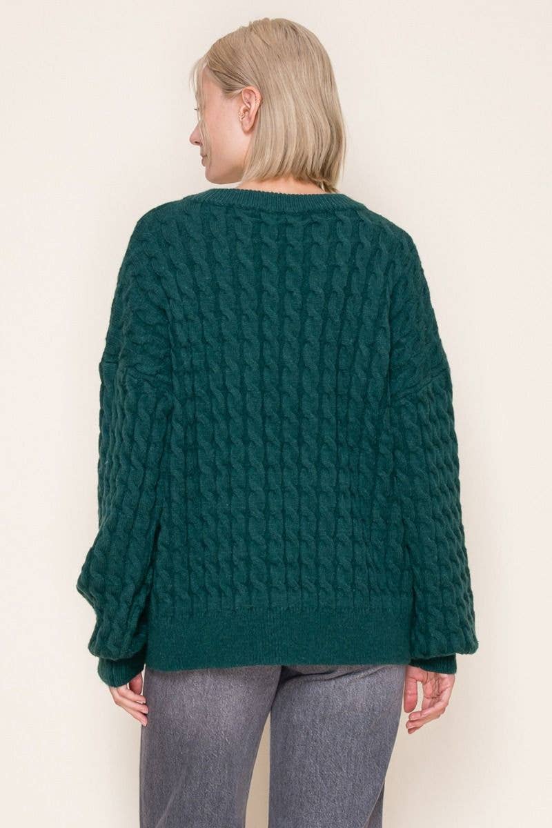 Merry & Bright Green Pullover