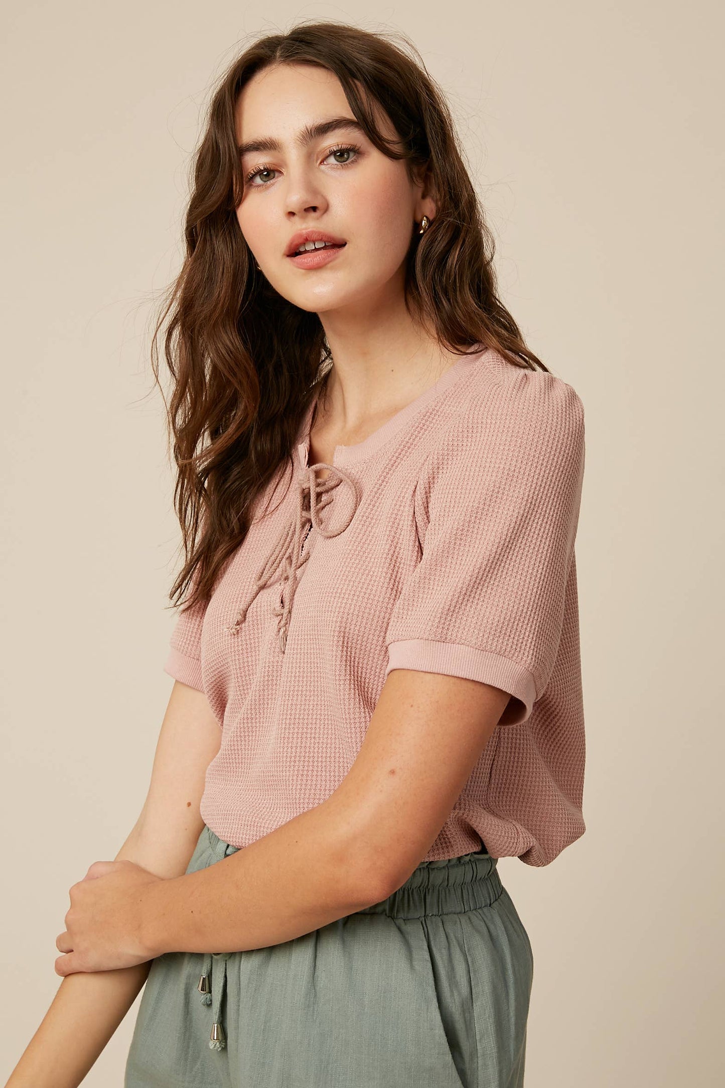 Ahoy Matey Laceup Top