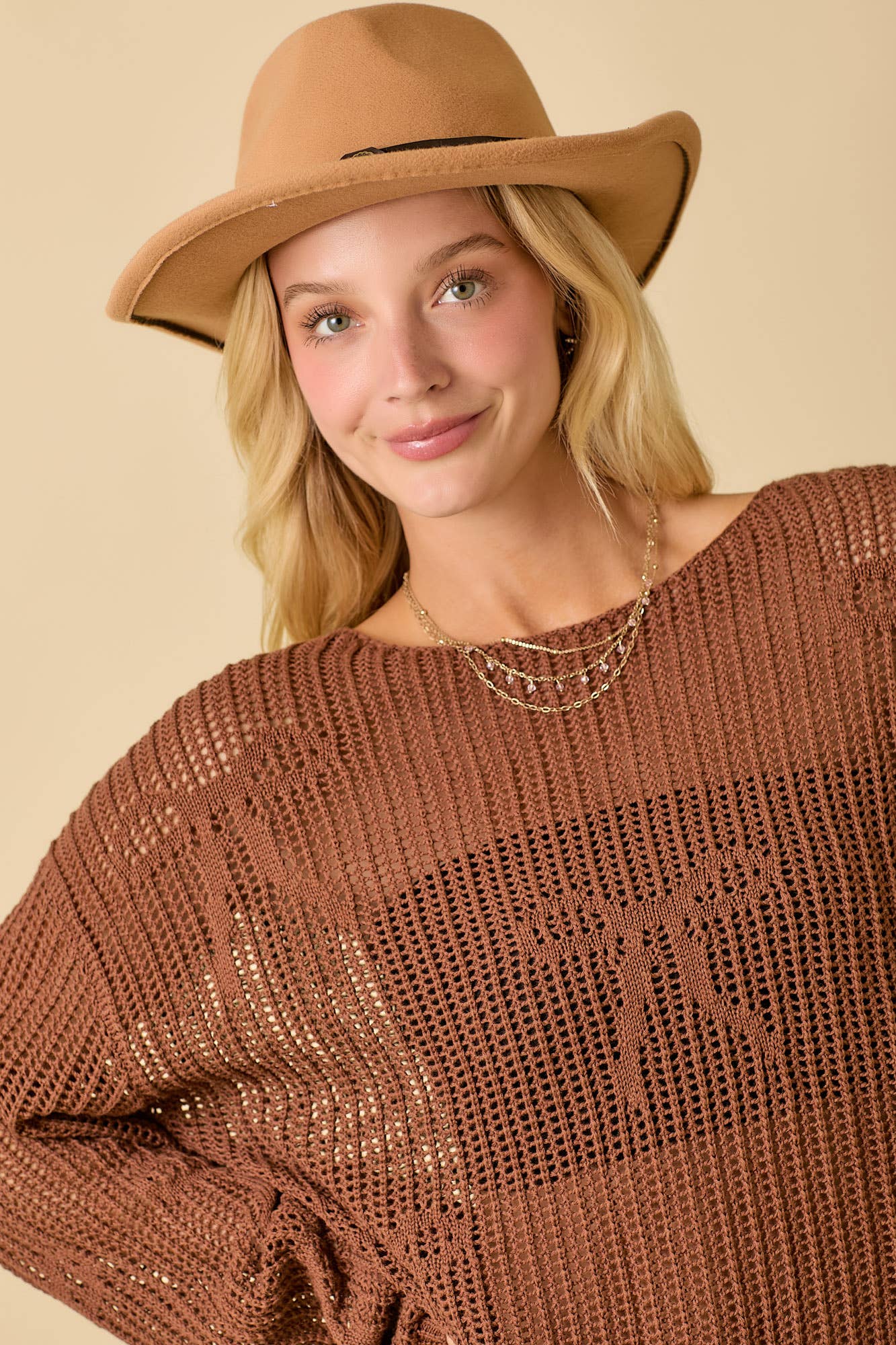 Boat Neck Crochet Bow Top