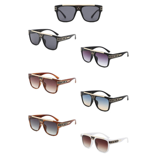 Square Aviator Style Fashion Retro Sunglasses