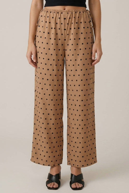 Sadie Side Tie Polka Pant