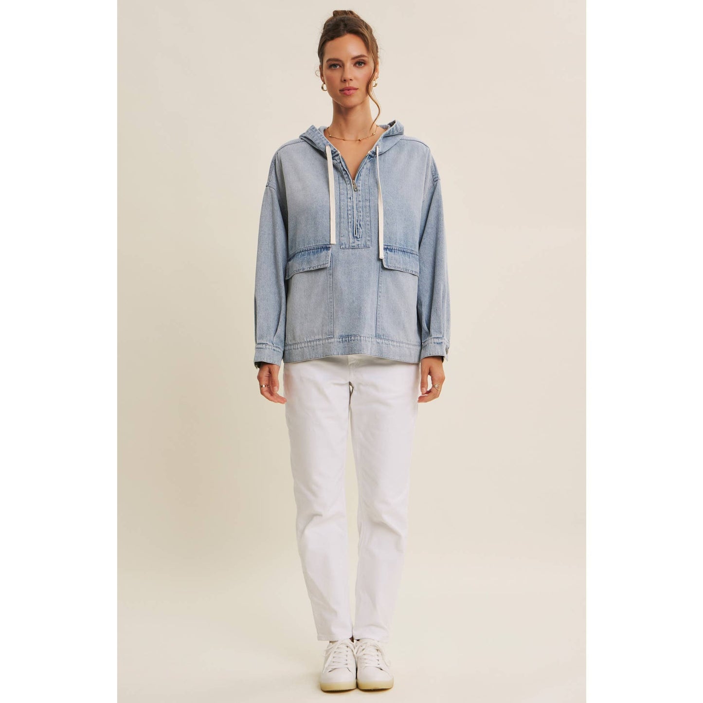 Winter Blues Denim Pullover