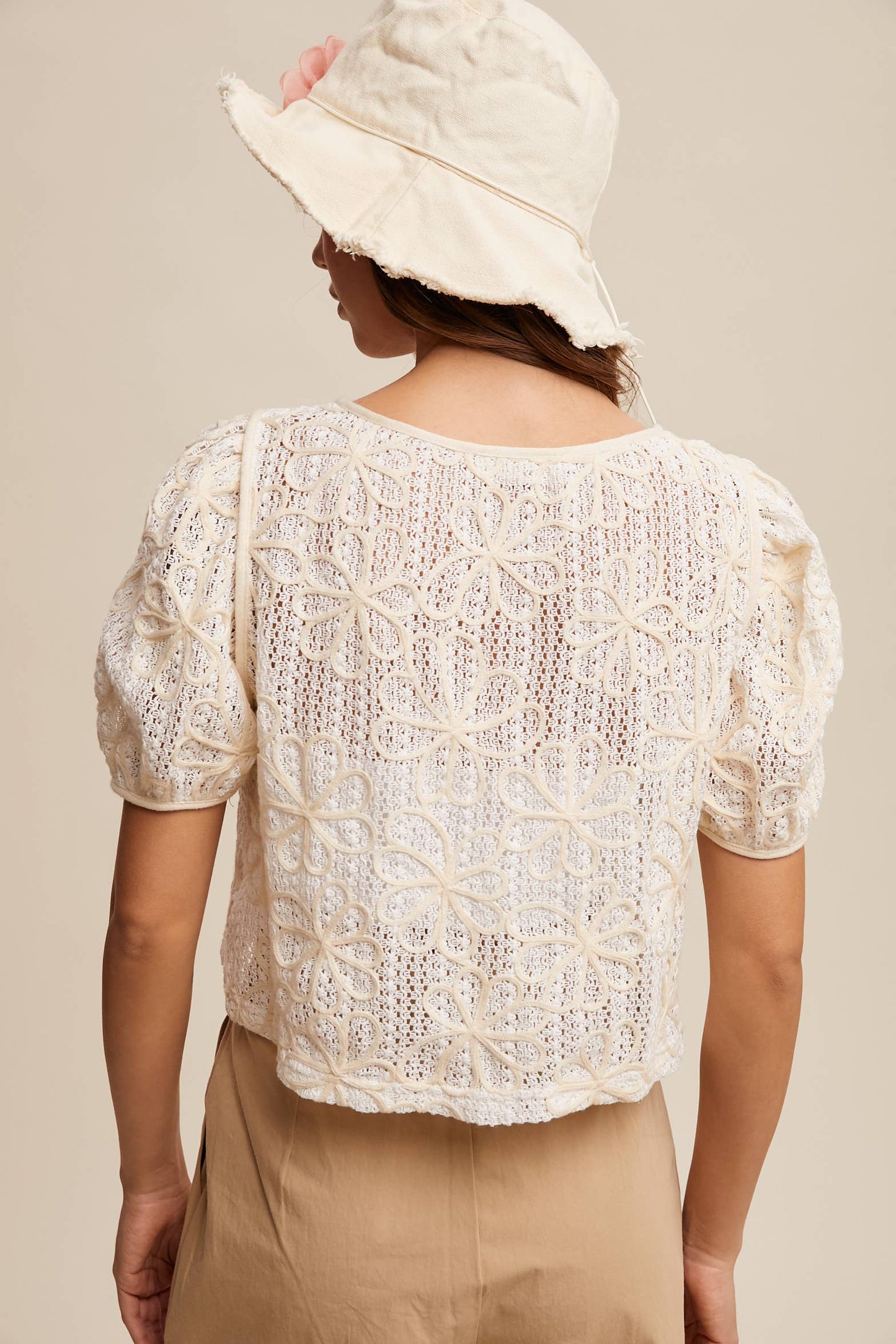Out to Tea Crochet Top