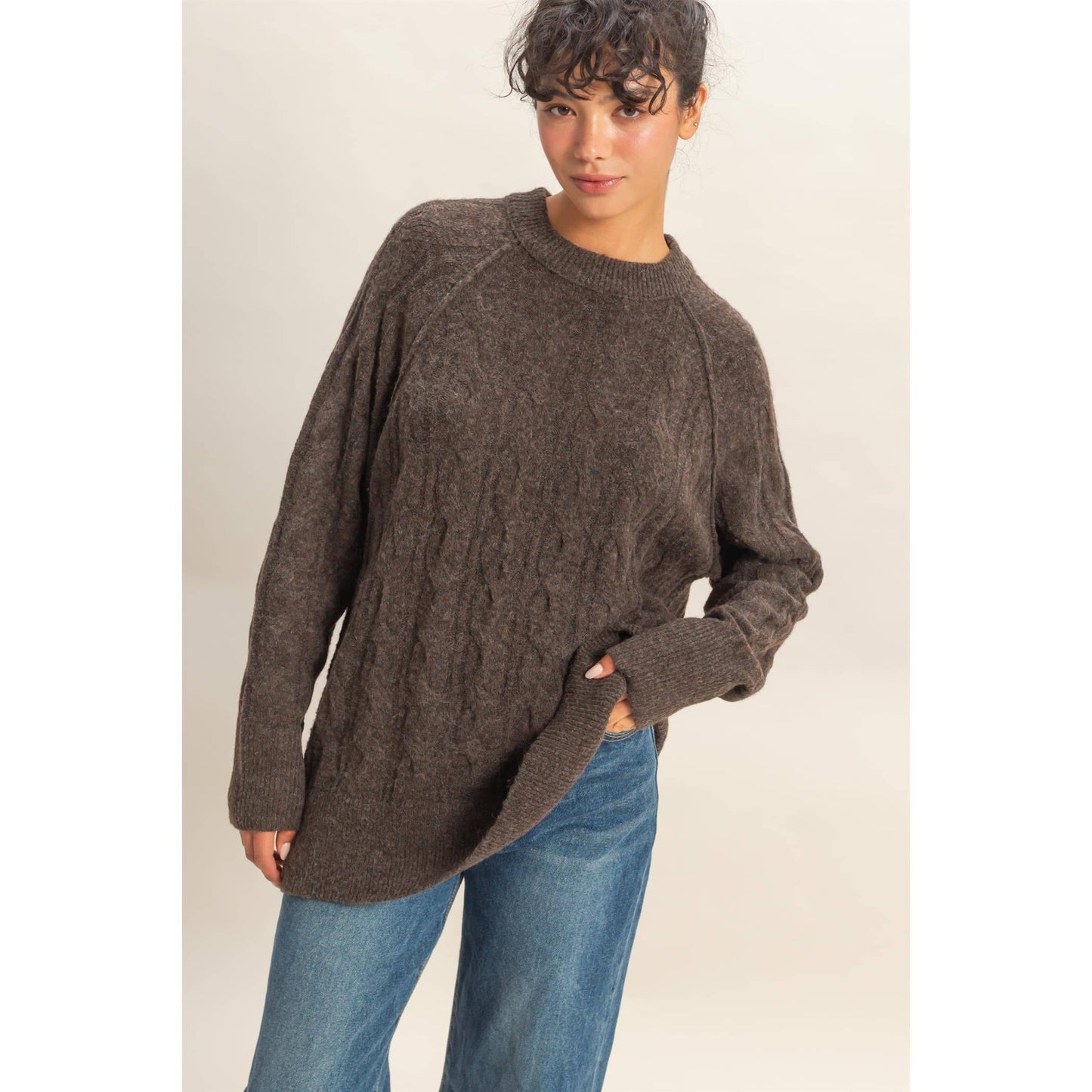 Cabin Fever Cable Knit Sweater