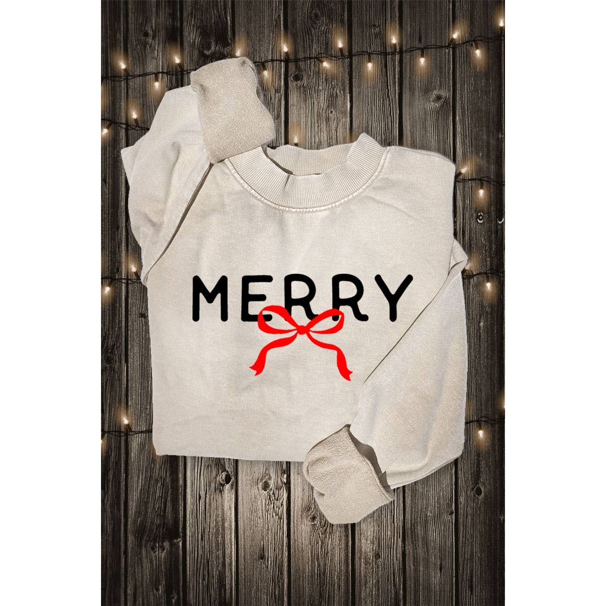 Merry Ribbon Graphic Sweatshirt