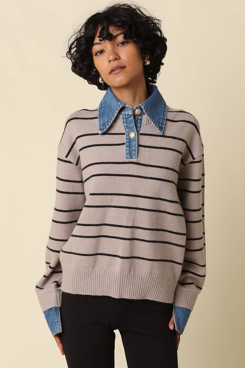 Hadley Striped Layered Sweater