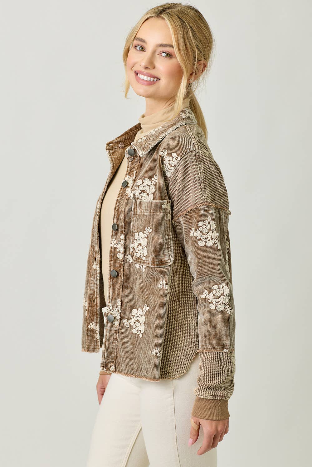 Baby Blues Floral Shacket