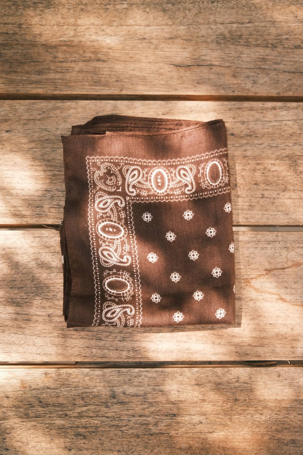 Paisley Brown Square Scarf