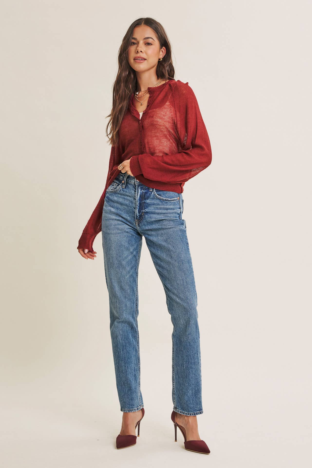 Autumn Sangria Henley