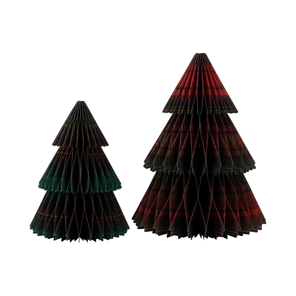 PLD1308 - Plaid Paper Tree Set