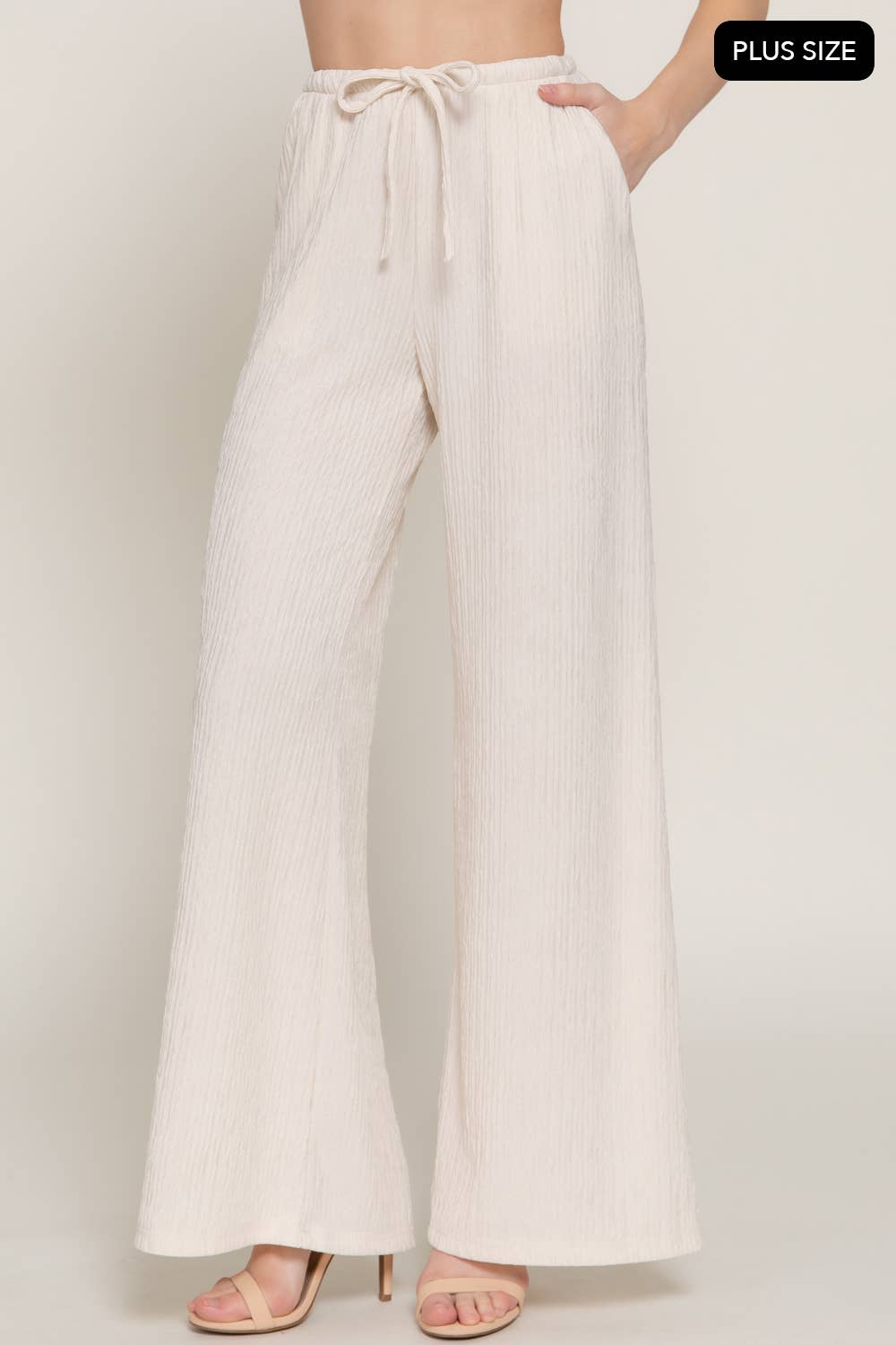 PLUS Crinkle Pallazo Pant