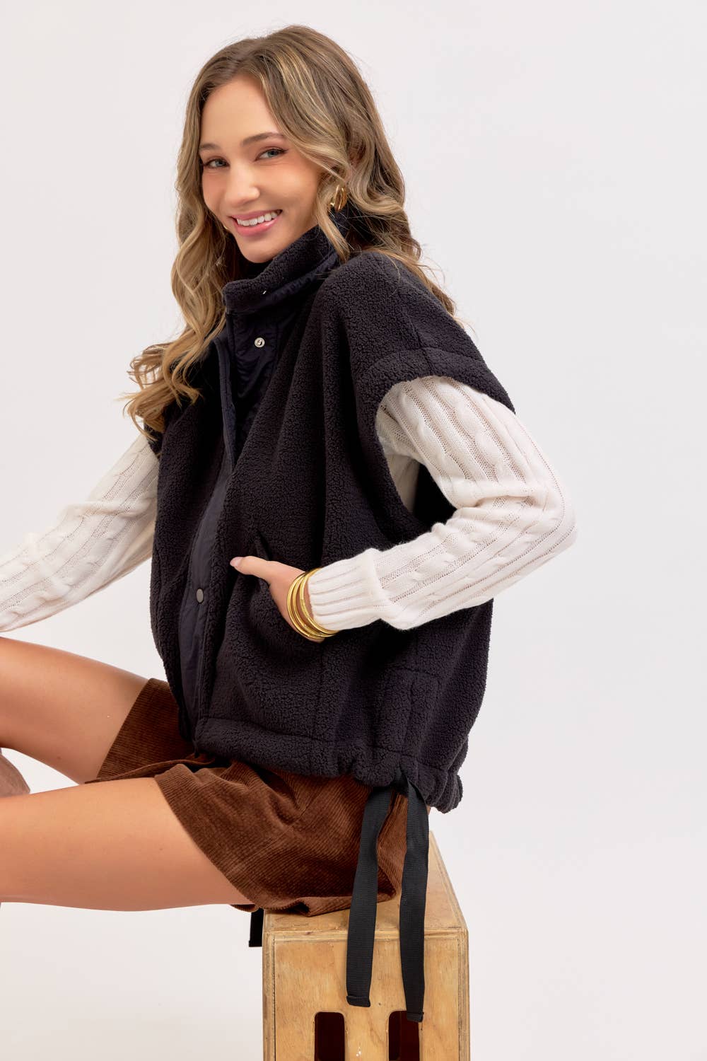 Cozy Are We Fleece Vest
