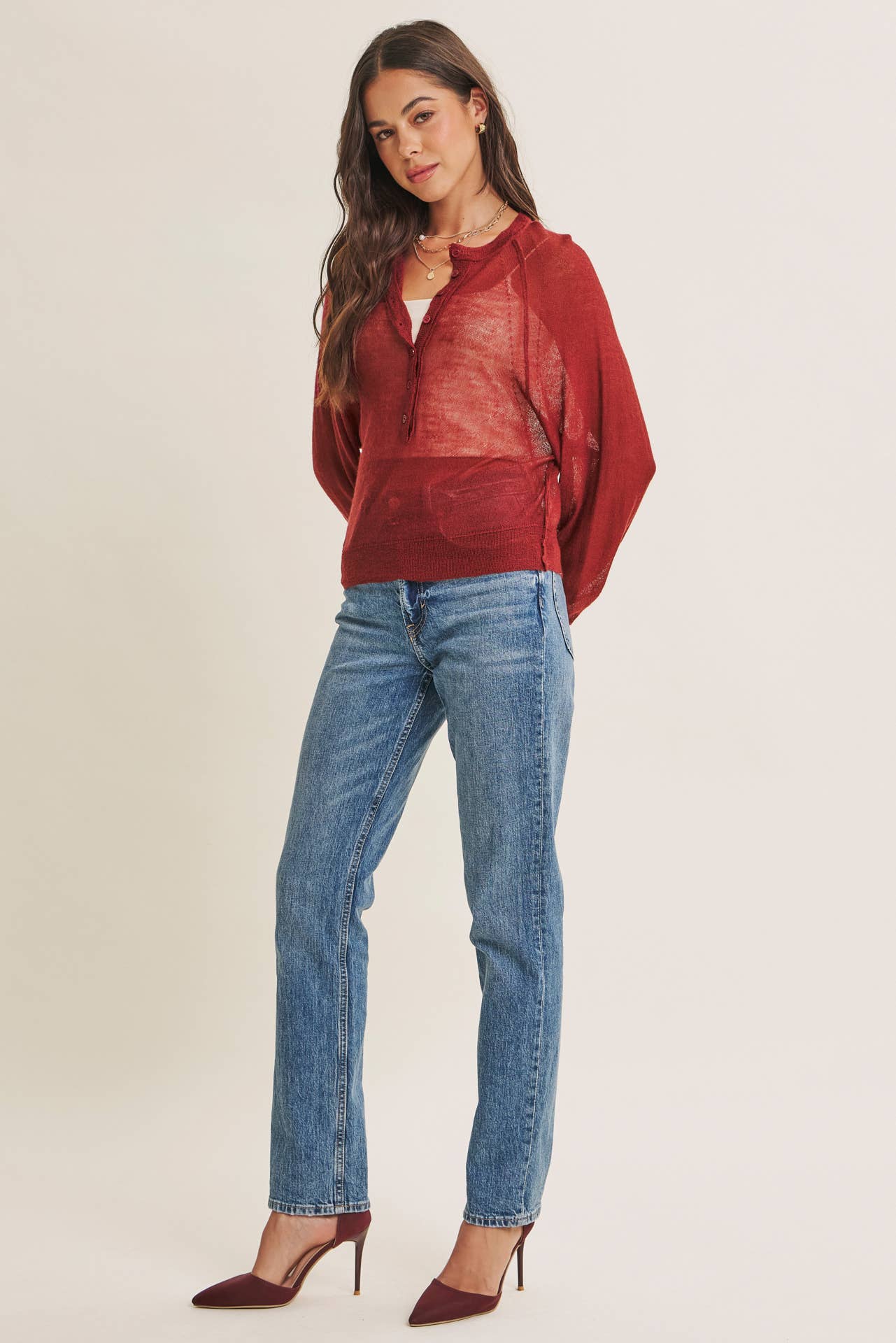 Autumn Sangria Henley