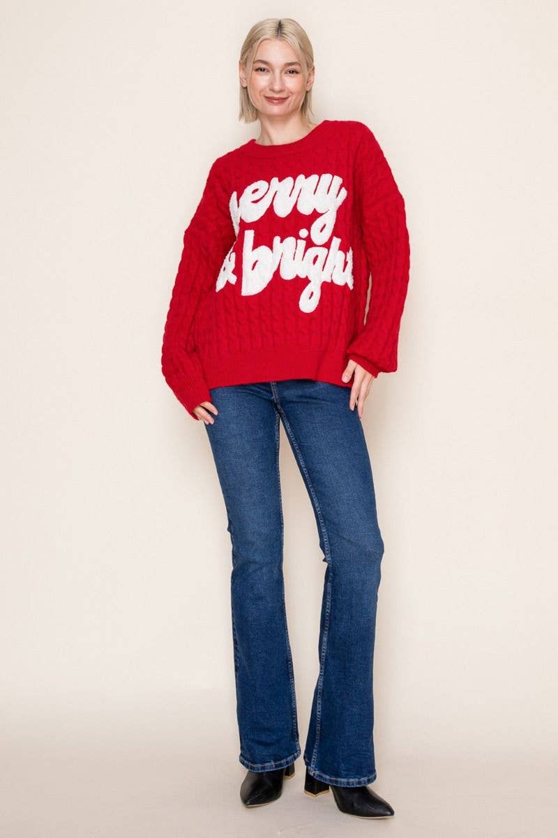Merry & Bright Green Pullover