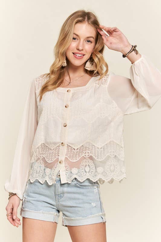 Bridgerton Embroidered Blouse