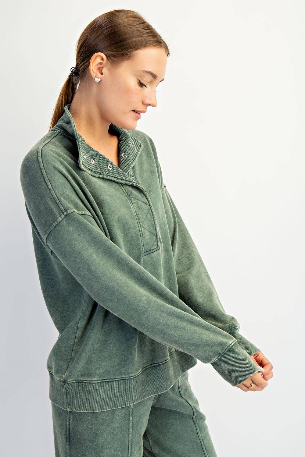 On the Go Cozy Snap Pullover