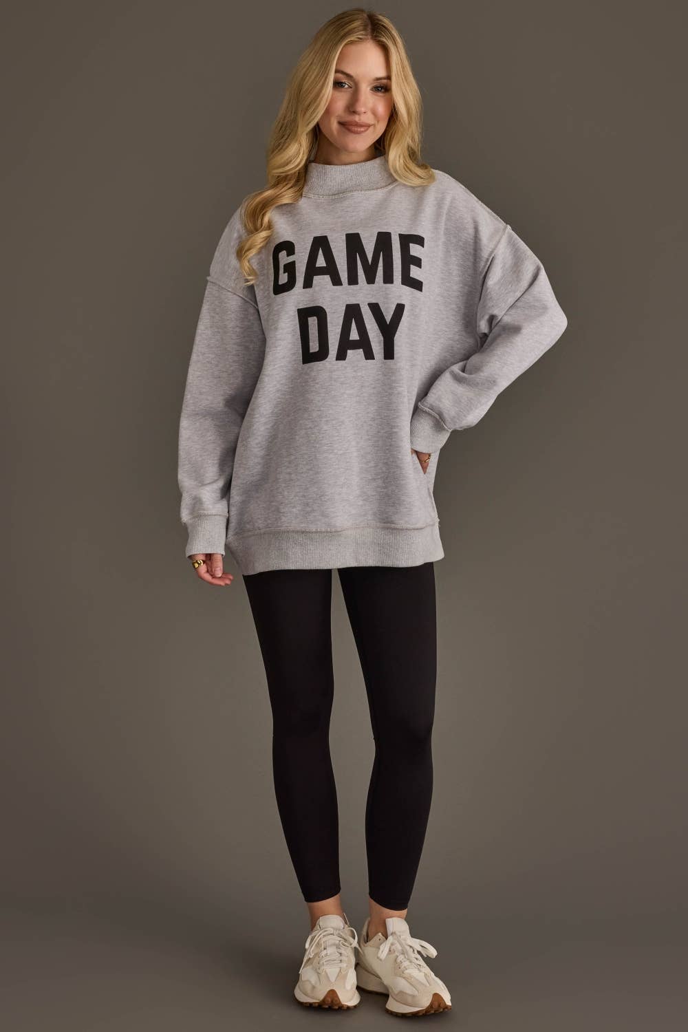 Lt. Gray Game Day & Sunday Funday Reversible Sweatshirt