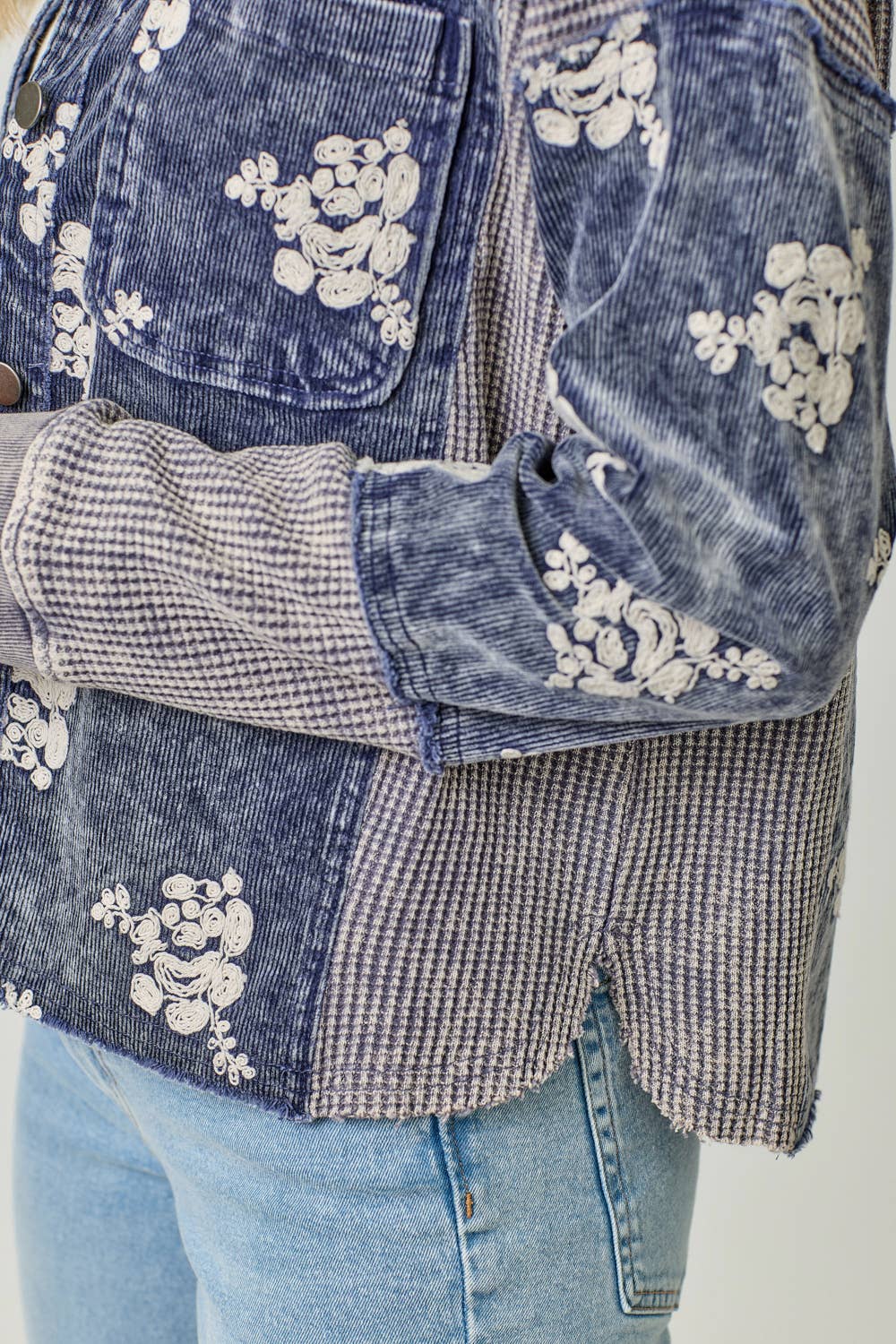 Baby Blues Floral Shacket