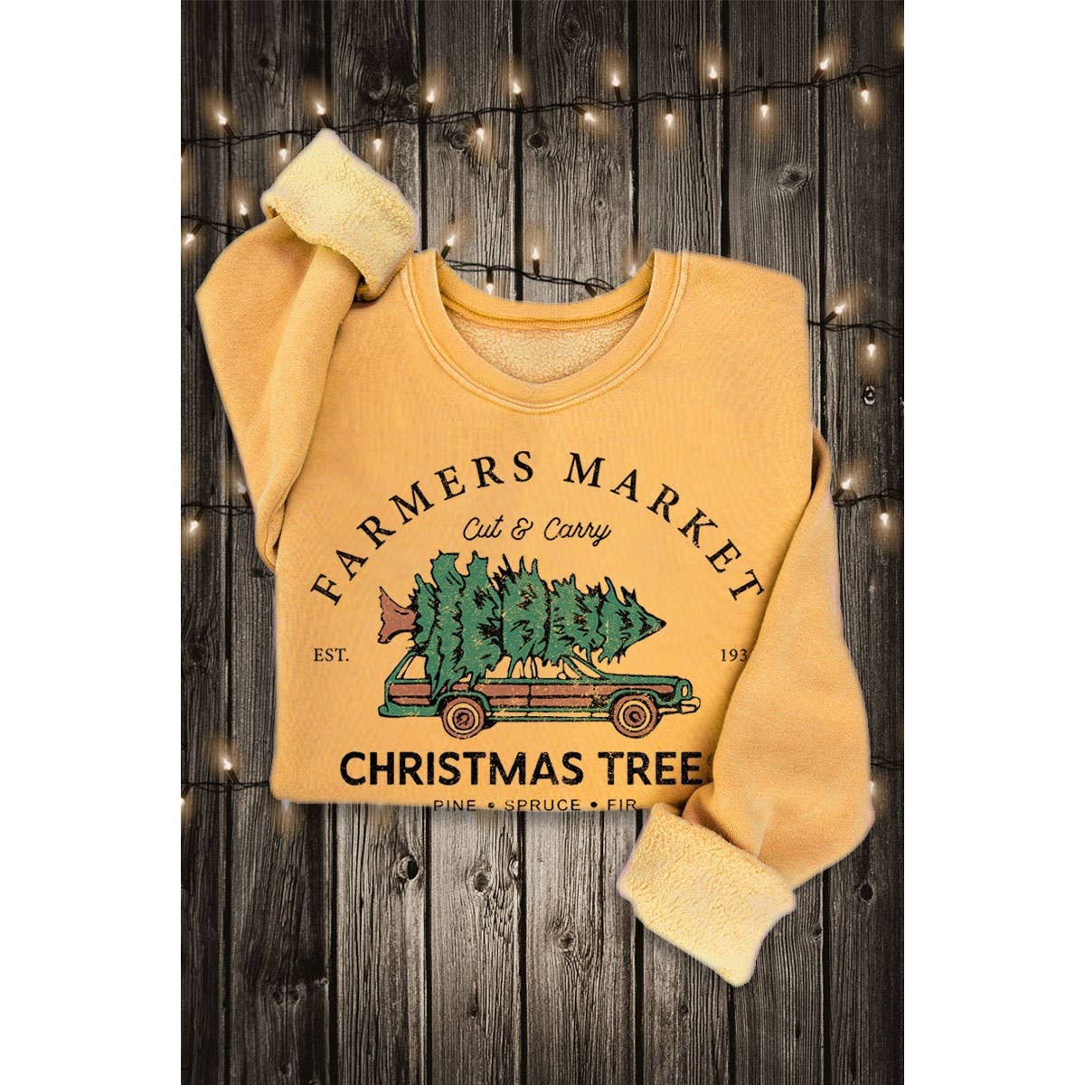 FARMERS MARKET CUT MINERAL GRAPHIC SWEATSHIRTS