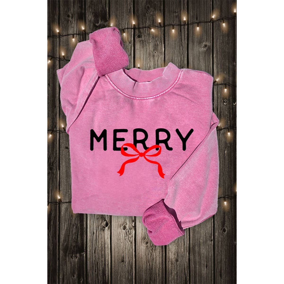 Merry Ribbon Graphic Sweatshirt