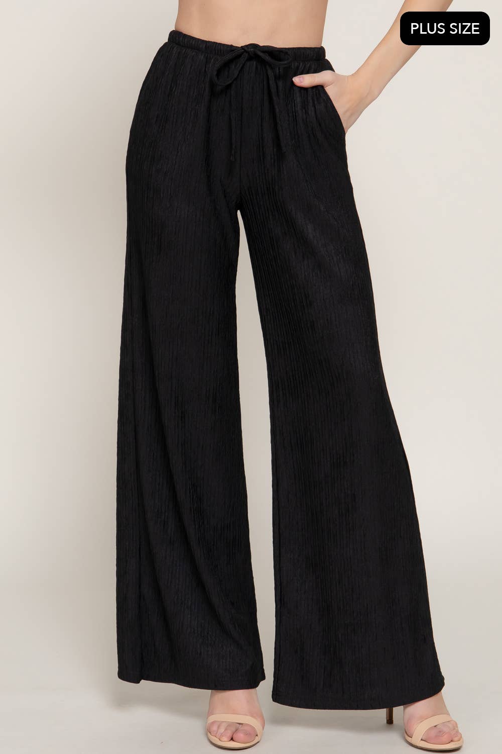 PLUS Crinkle Pallazo Pant