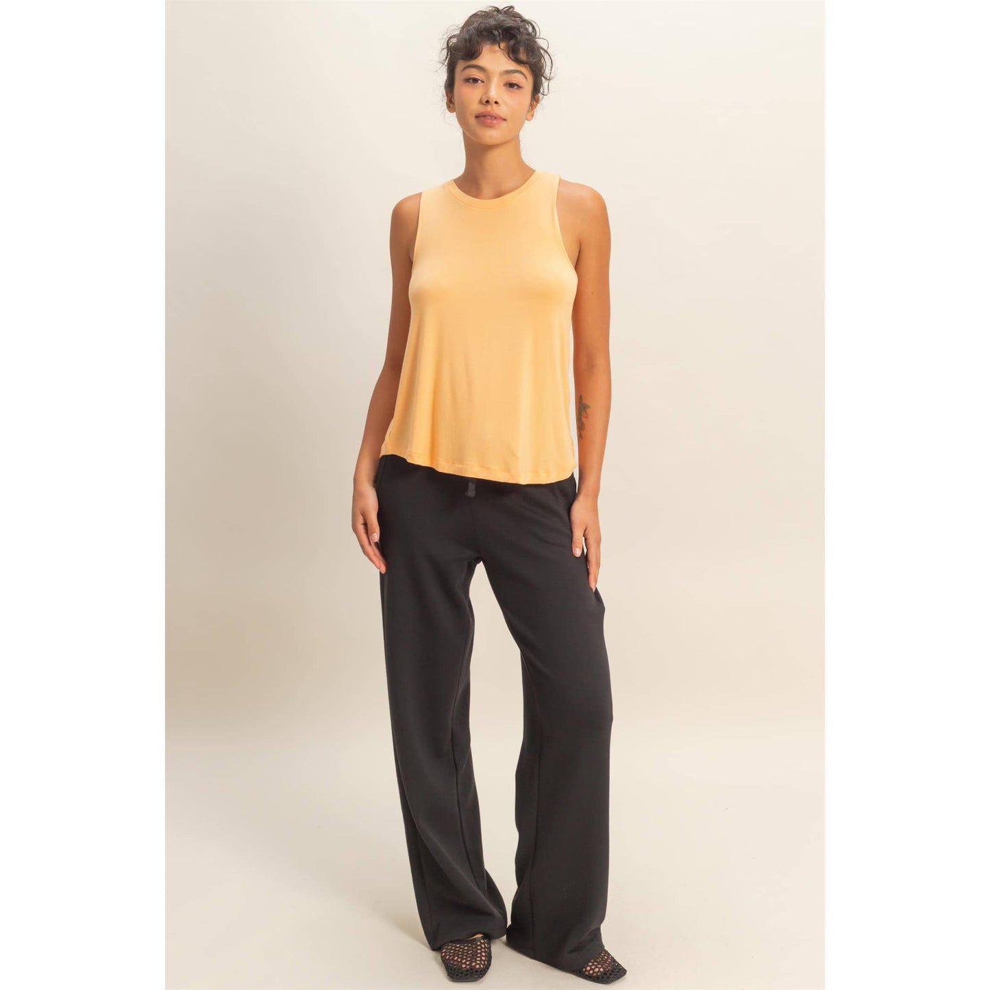 Basic Babe Rayon Flow Tank