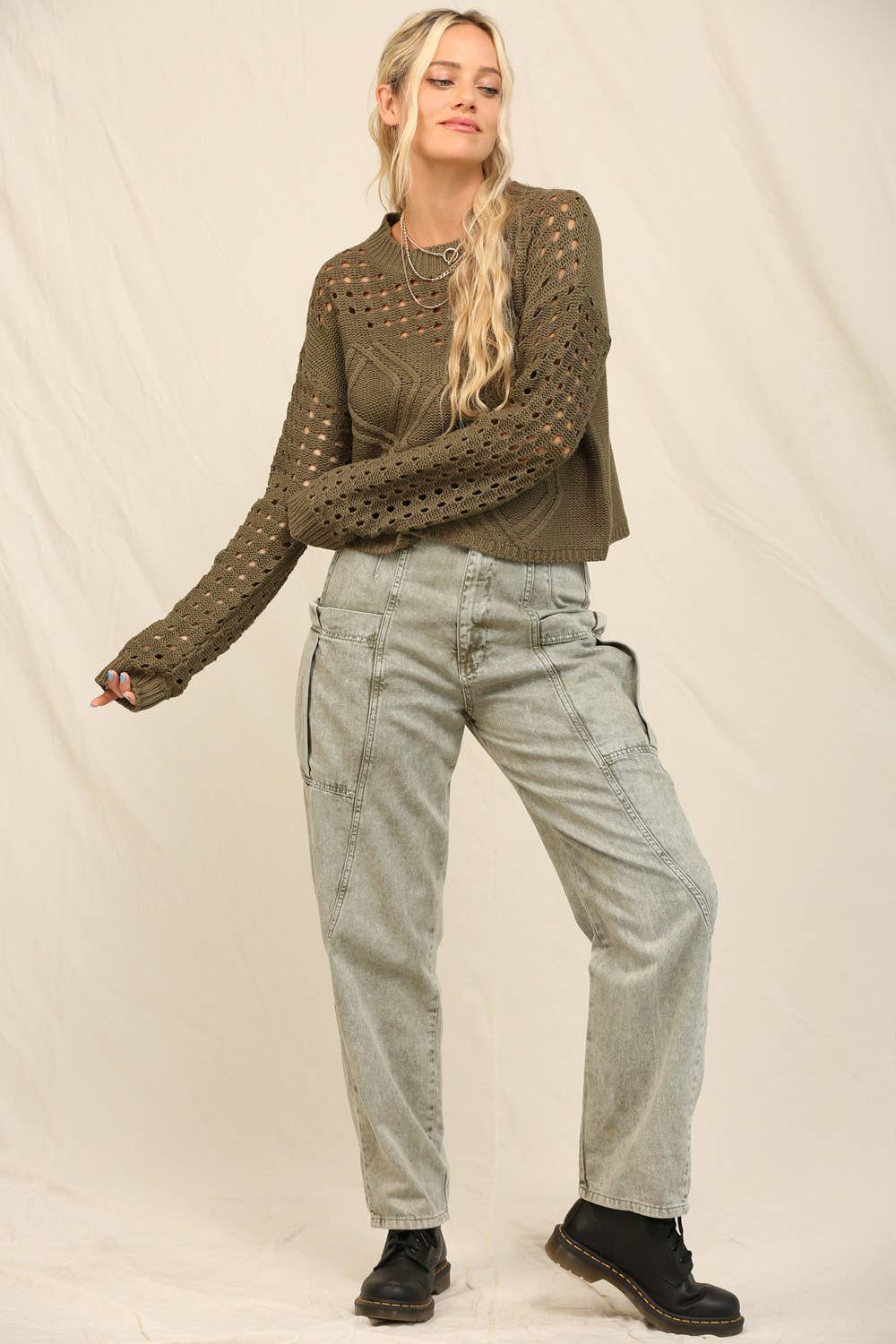 Dottie Crop Sweater