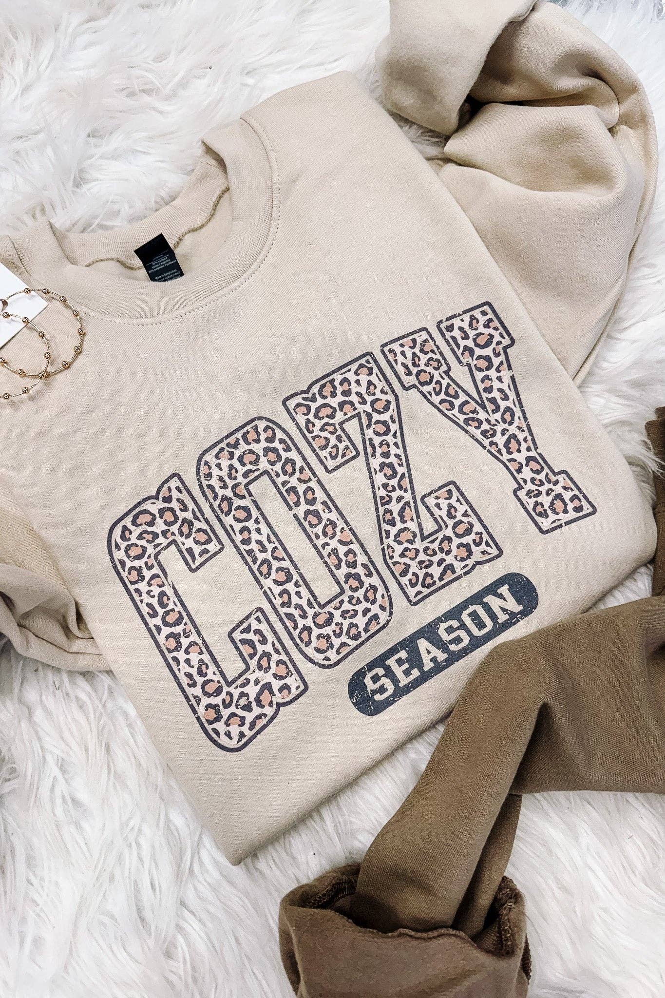 Leopard Cozy Season Crew