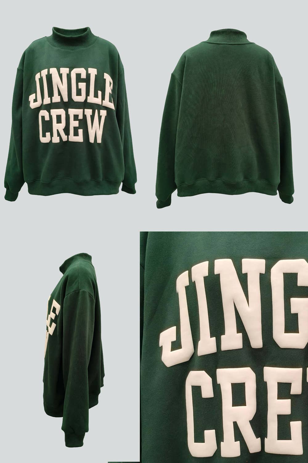 JINGLE CREW Mock Neck Sweatshirt