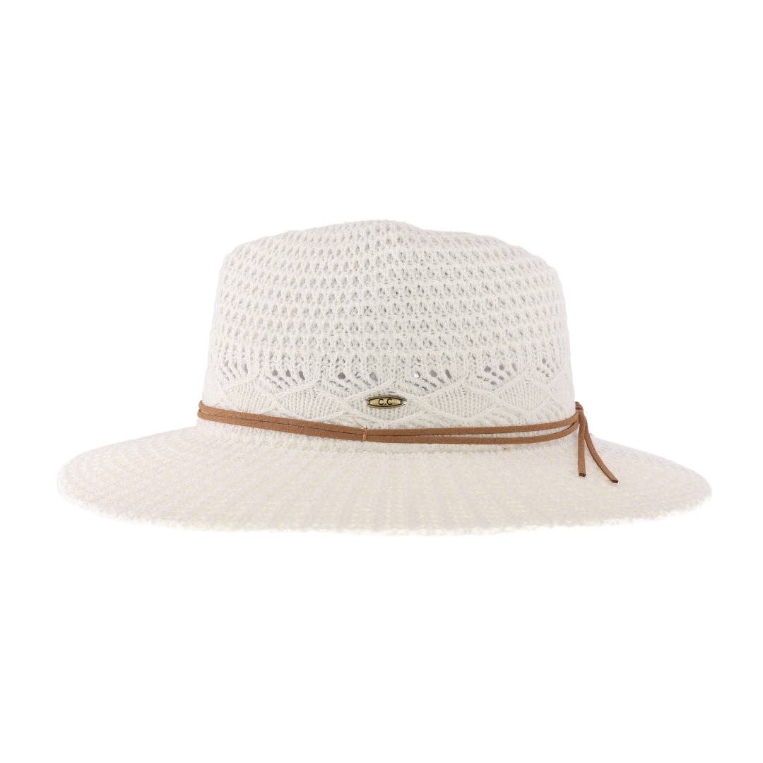 Cotton Knit Panama Hat