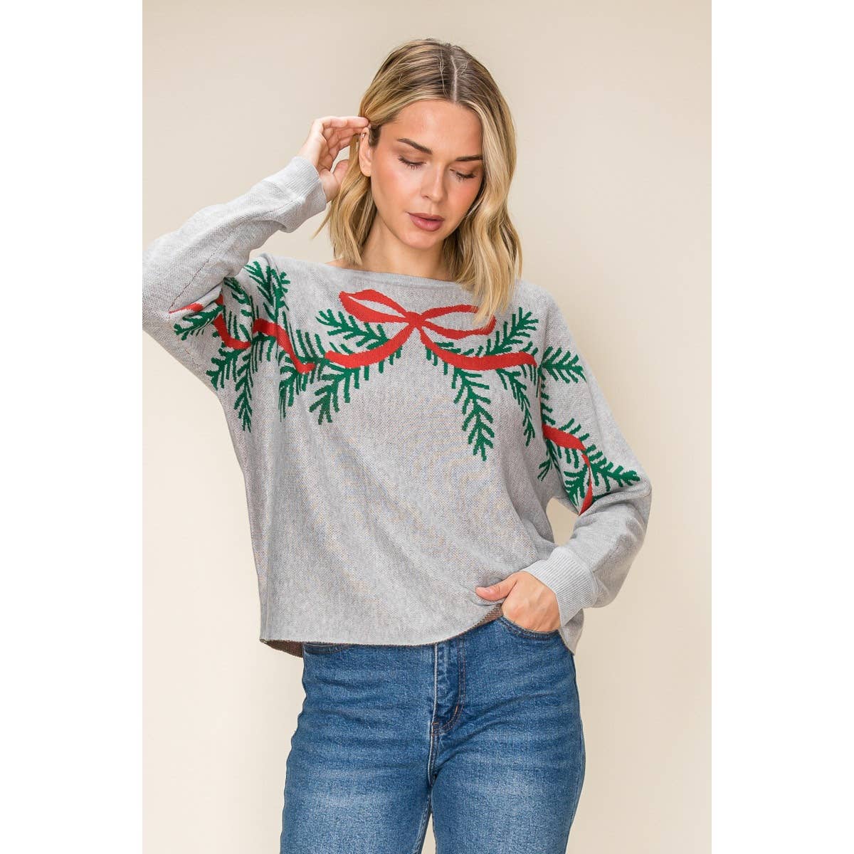 CHRISTMAS EVERGREEN SWEATER