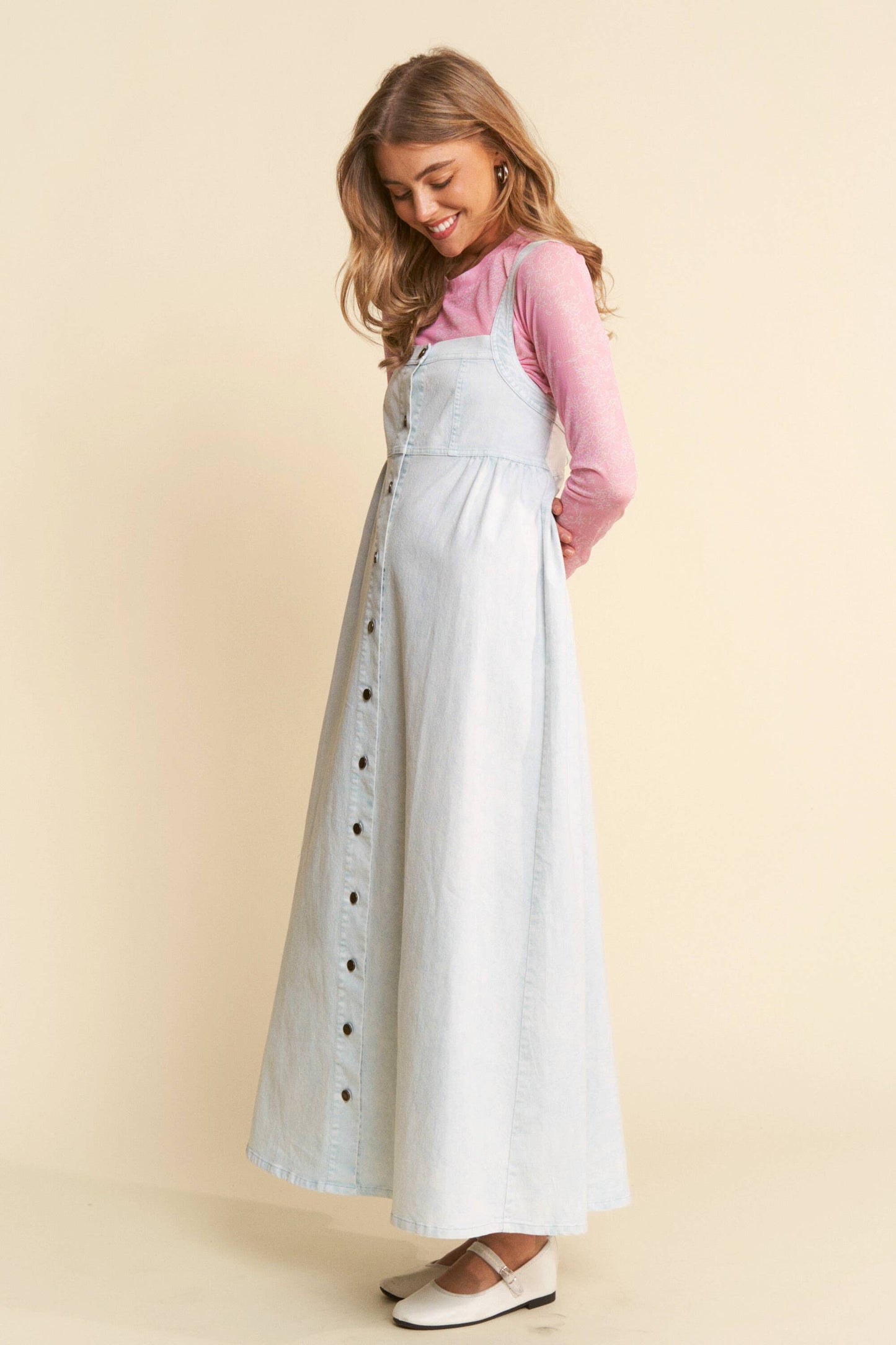 Floral Festival Denim Dress